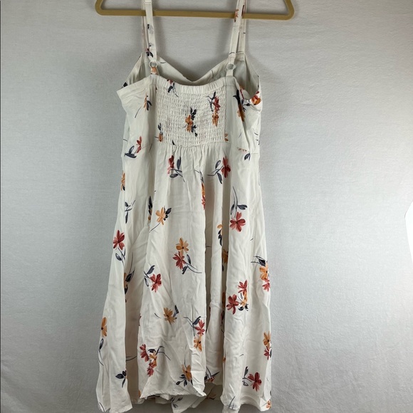 TORRID | Ivory Floral Challis Spaghetti Strap Midi Dress Womens Size 0XL - Picture 5 of 8